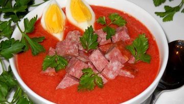 Рецепт Холодного томатного супа-пюре Сальморехо