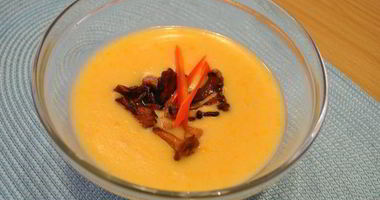 Рецепт Сливочного супа-пюре с лисичками