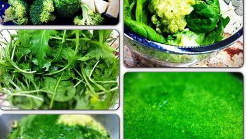 Рецепт Супа пюре из брокколи, корня сельдерея и салатной зелени