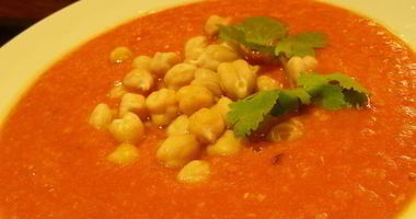 Рецепт Супа-пюре из чечевицы и нута с помидорами