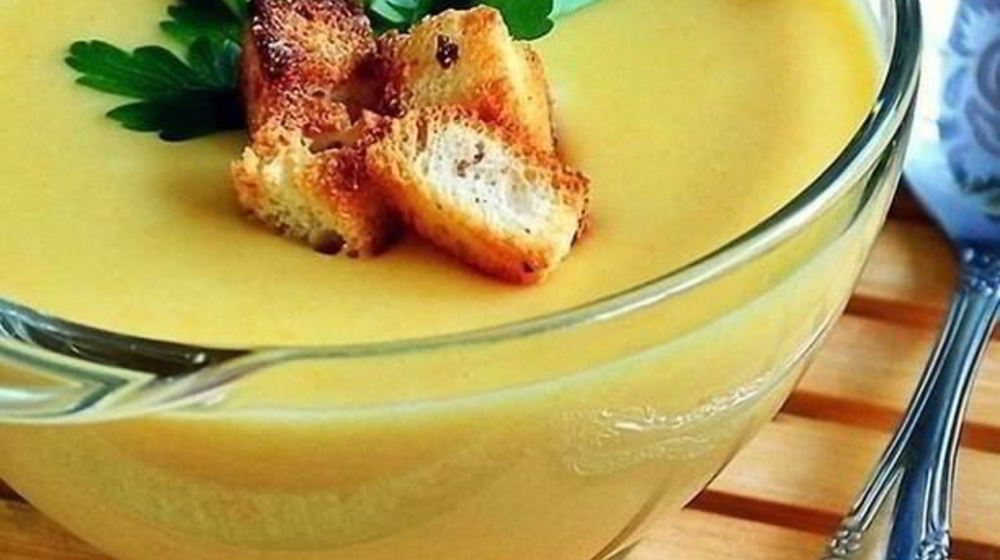 Как приготовить суп-пюре из кабачков с плавленым сыром