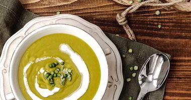 Рецепт Супа-пюре из колотого зеленого гороха