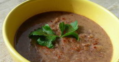 Рецепт Супа-пюре из красной фасоли с сельдереем и чили