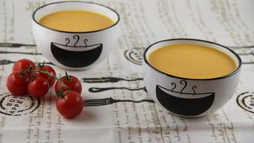 Рецепт Тыквенно-морковного суп-пюре с кокосовым молоком и имбирем