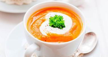 Рецепт Тыквенного супа-пюре с каштанами и грибами