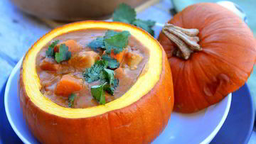 Рецепт Тыквенного супа-пюре с курицей