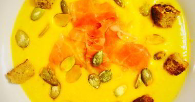 Рецепт Тыквенного супа-пюре с прошутто