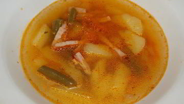 Рецепт Супа с копченостями Экспресс