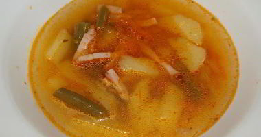 Рецепт Супа с копченостями Экспресс