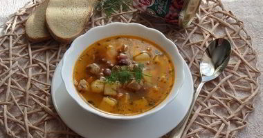 Рецепт Супа с красной фасолью, курицей и овощами