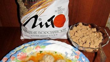 Рецепт Супа с куриными фрикадельками и отрубями лито
