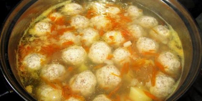 Рецепт супа с куриными фрикадельками и отрубями лито