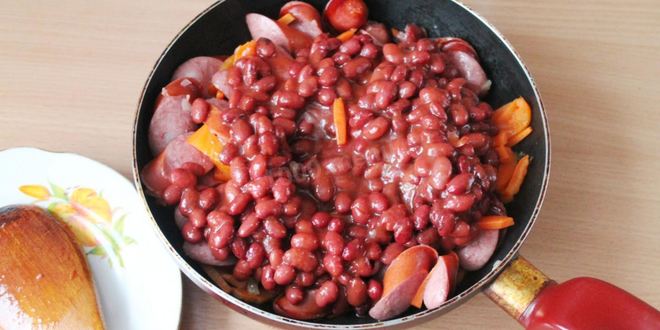 Рецепт супа с охотничьими колбасками