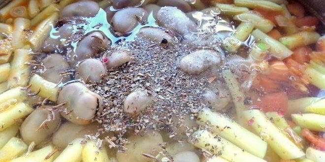 Рецепт супа с сезонными бобовыми