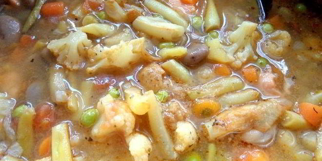 Рецепт супа с сезонными бобовыми