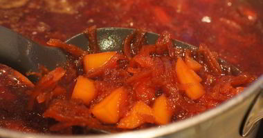 Рецепт Свекольника горячего с мясом