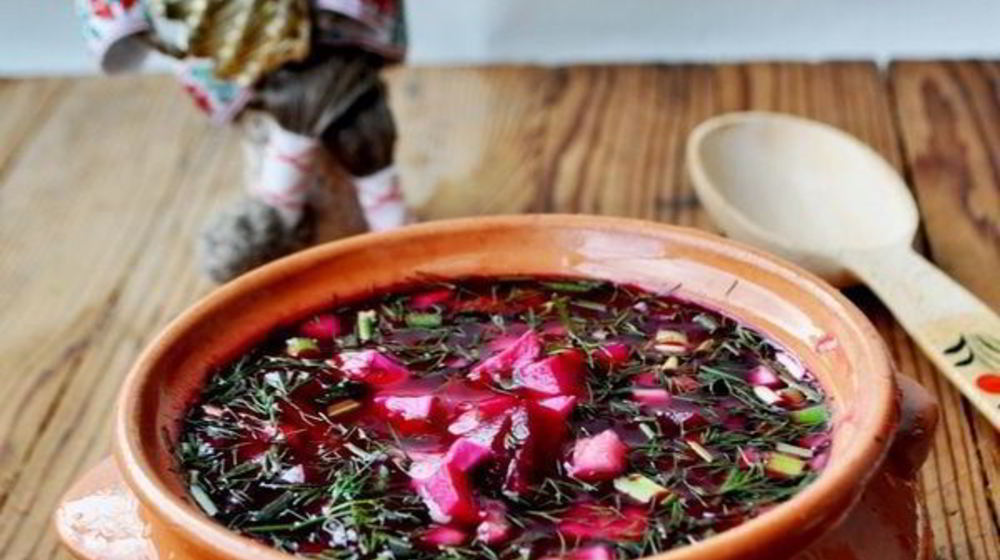 Как приготовить свекольник холодный с ветчиной