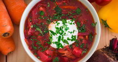 Рецепт Свекольника на бульоне с грудинкой