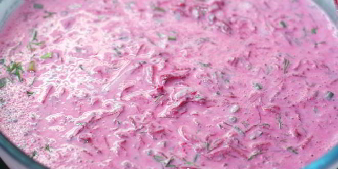 Рецепт свекольника на кефире