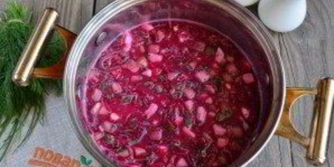 Рецепт свекольника на хлебном квасе