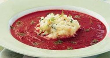 Рецепт Свекольника с фенхелем и овощным пюре