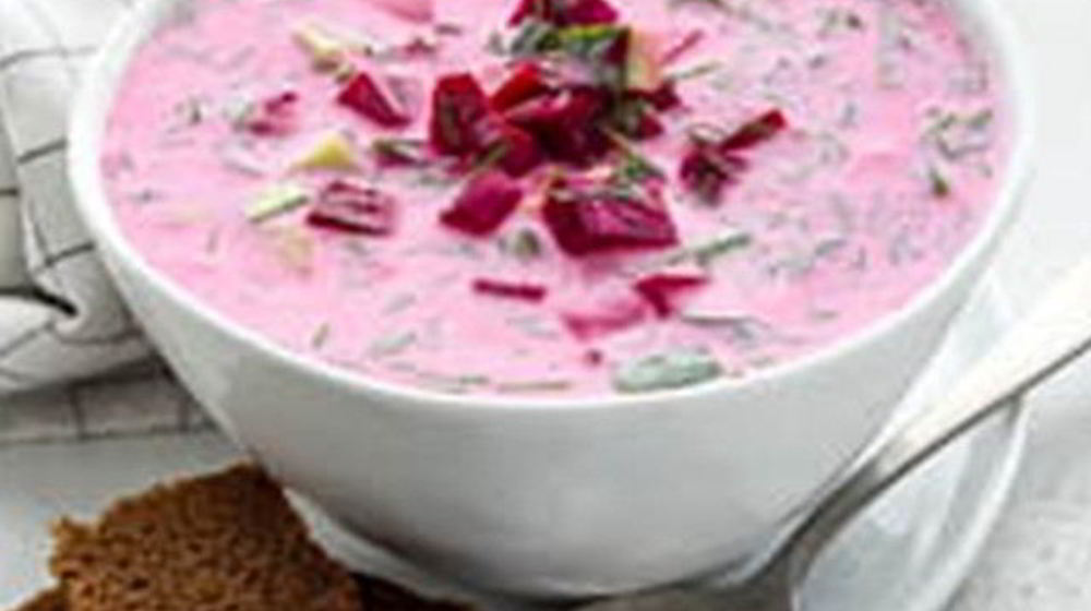 Как приготовить свекольник со щавелем и кедровыми орешками на минеральной воде