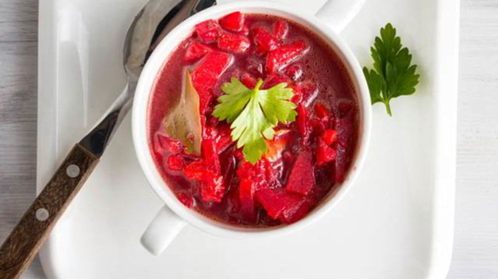 Как приготовить теплый свекольник с мясом и болгарским перцем