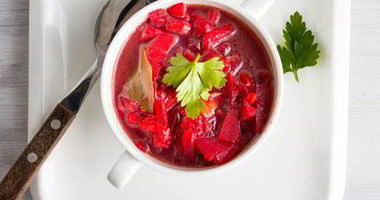 Рецепт Теплого свекольника с мясом и болгарским перцем