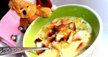 Рецепт Любимого сырного супчика сына