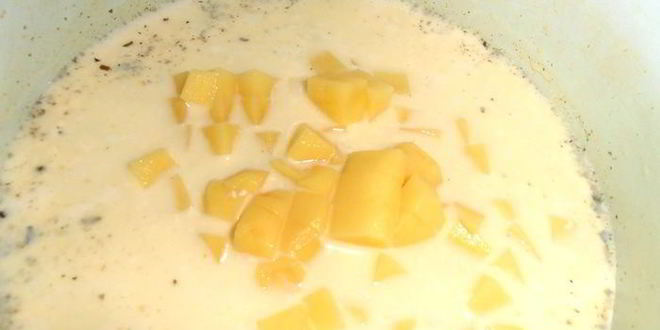 Рецепт любимого сырного супчика сына