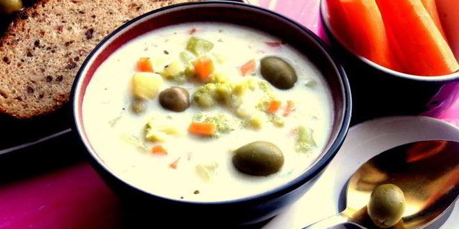 Рецепт овощного сырного супа