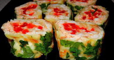 Рецепт Супербыстрого сырно-курино-перечный рулет