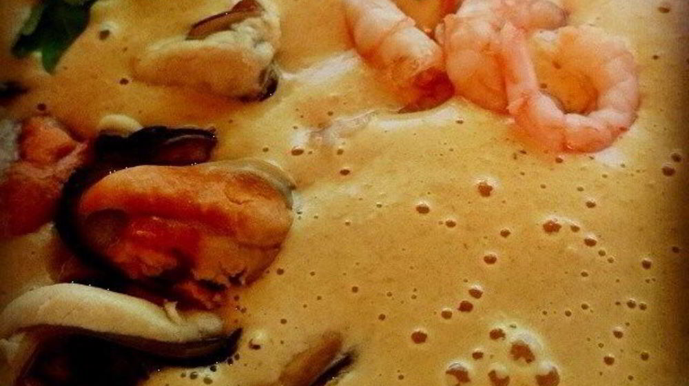 Как приготовить сырный крем-суп с морепродуктами на рыбном бульоне