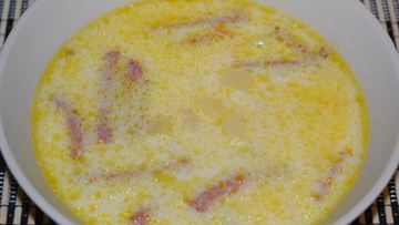 Рецепт Сырного супа из плавленого сыра с колбасой