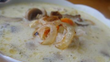 Рецепт Сырного супа на основе лукового