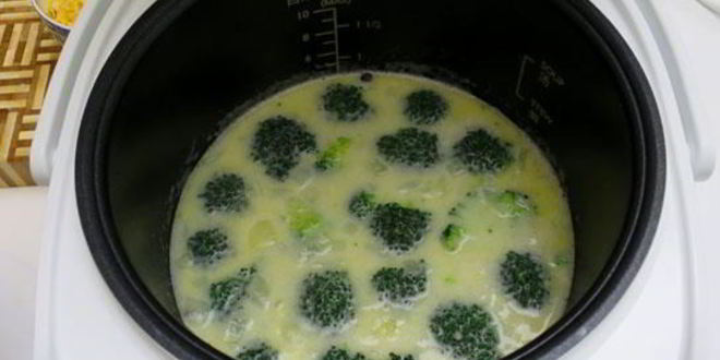 Рецепт сырного супа с брокколи в мультиварке