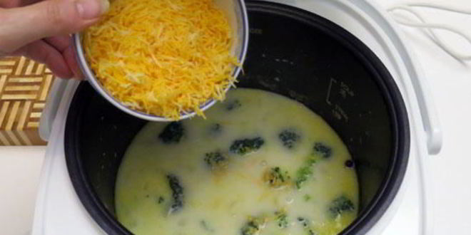 Рецепт сырного супа с брокколи в мультиварке