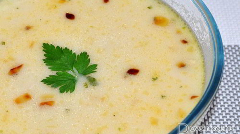 Как приготовить сырный суп с фасолью