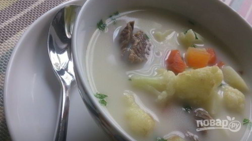 Как приготовить сырный суп с говядиной