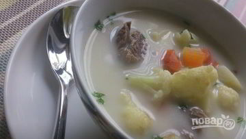 Рецепт Сырного супа с говядиной