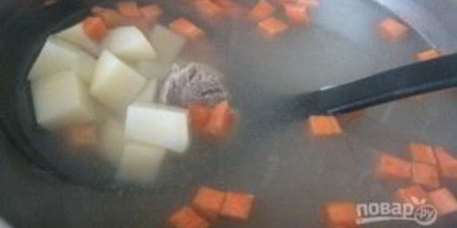 Рецепт сырного супа с говядиной