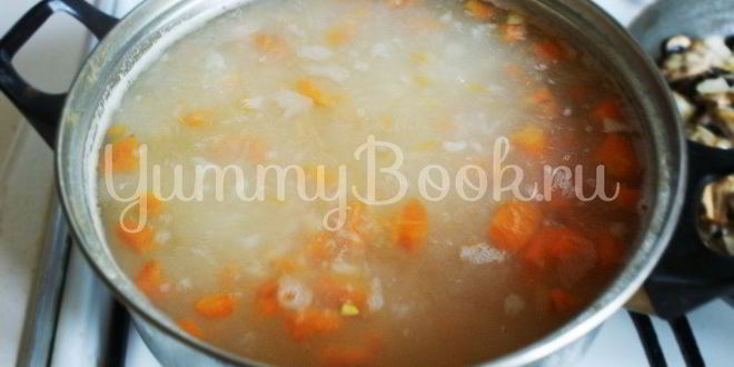 Рецепт сырного супа с грибами