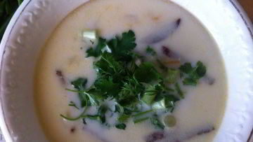 Рецепт Сырного супа с колбасой