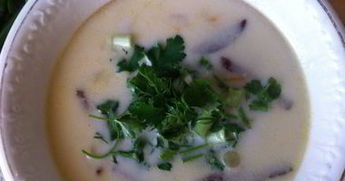 Рецепт Сырного супа с колбасой