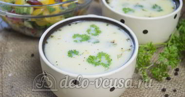 Рецепт Сырного супа с куриным филе
