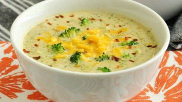 Рецепт Сырного супа с шампиньонами и брокколи