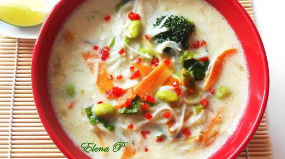 Как приготовить тайский суп с зеленым карри