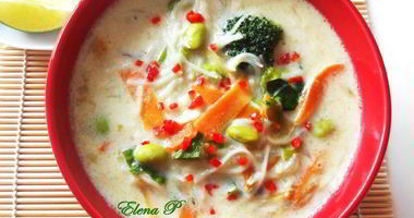 Рецепт Тайского супа с зеленым карри