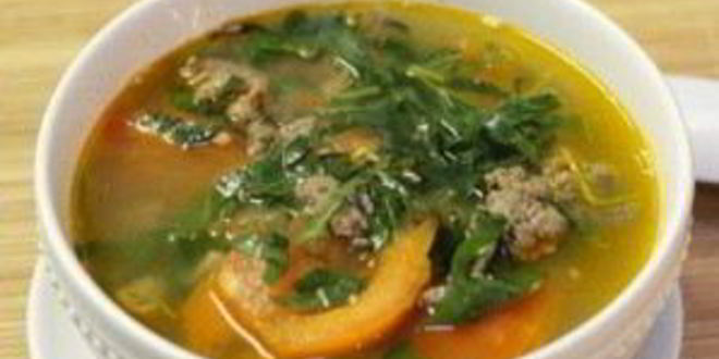 Рецепт томатного супа с говядиной