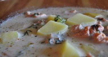 Рецепт Ухи из форели по-фински